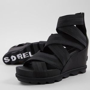 Sorel Joanie II Leather Wedge Heeled Sandal